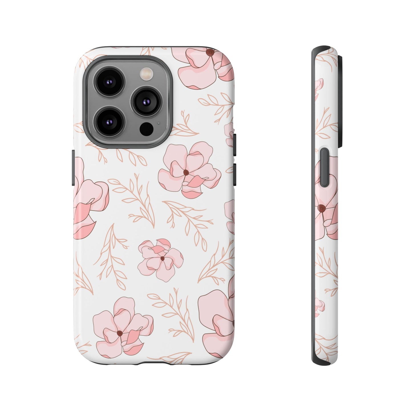 Pink Magnolia Bloom Tough Phone Case for iPhone
