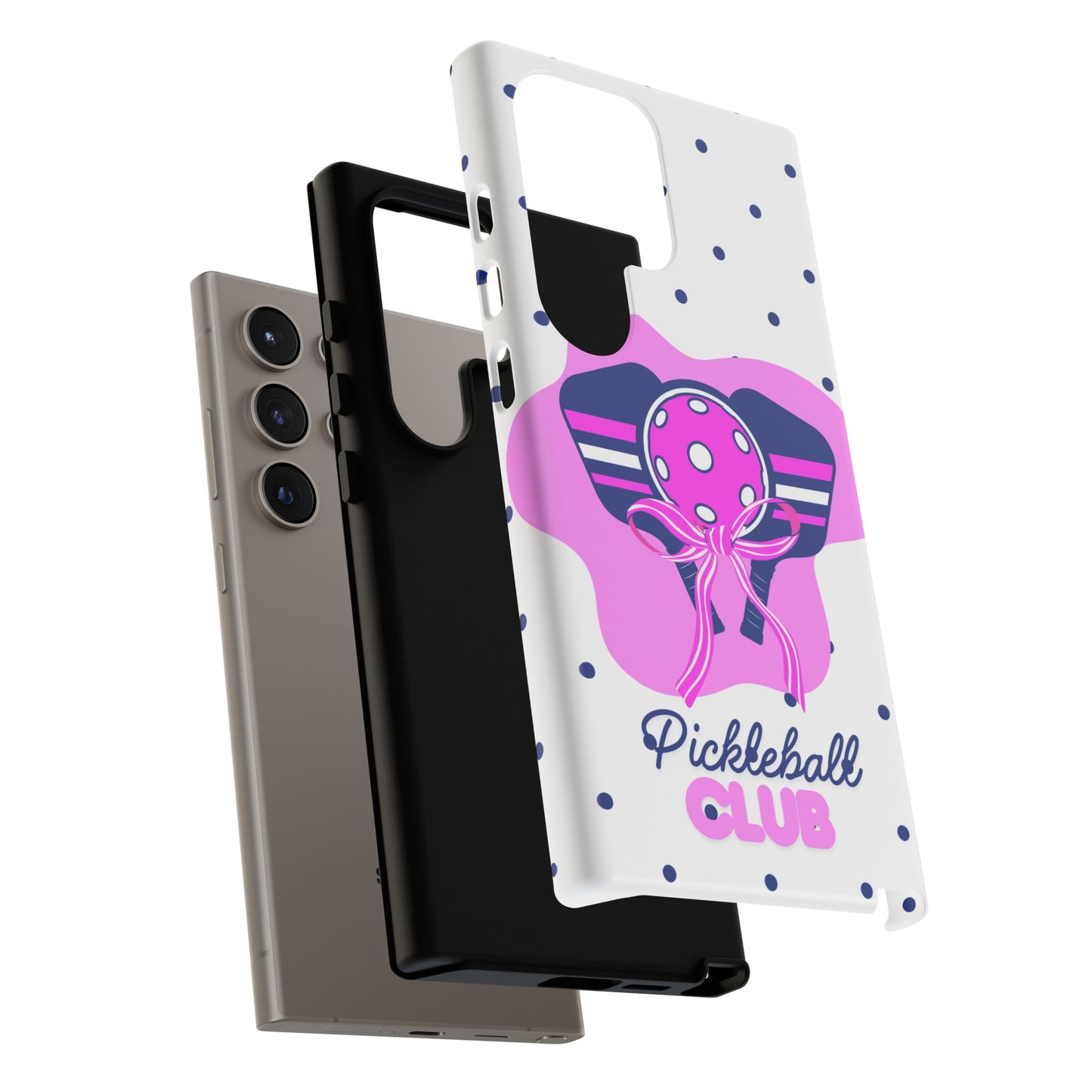 Pickleball Club Tough Phone Case for Samsung Smartphones