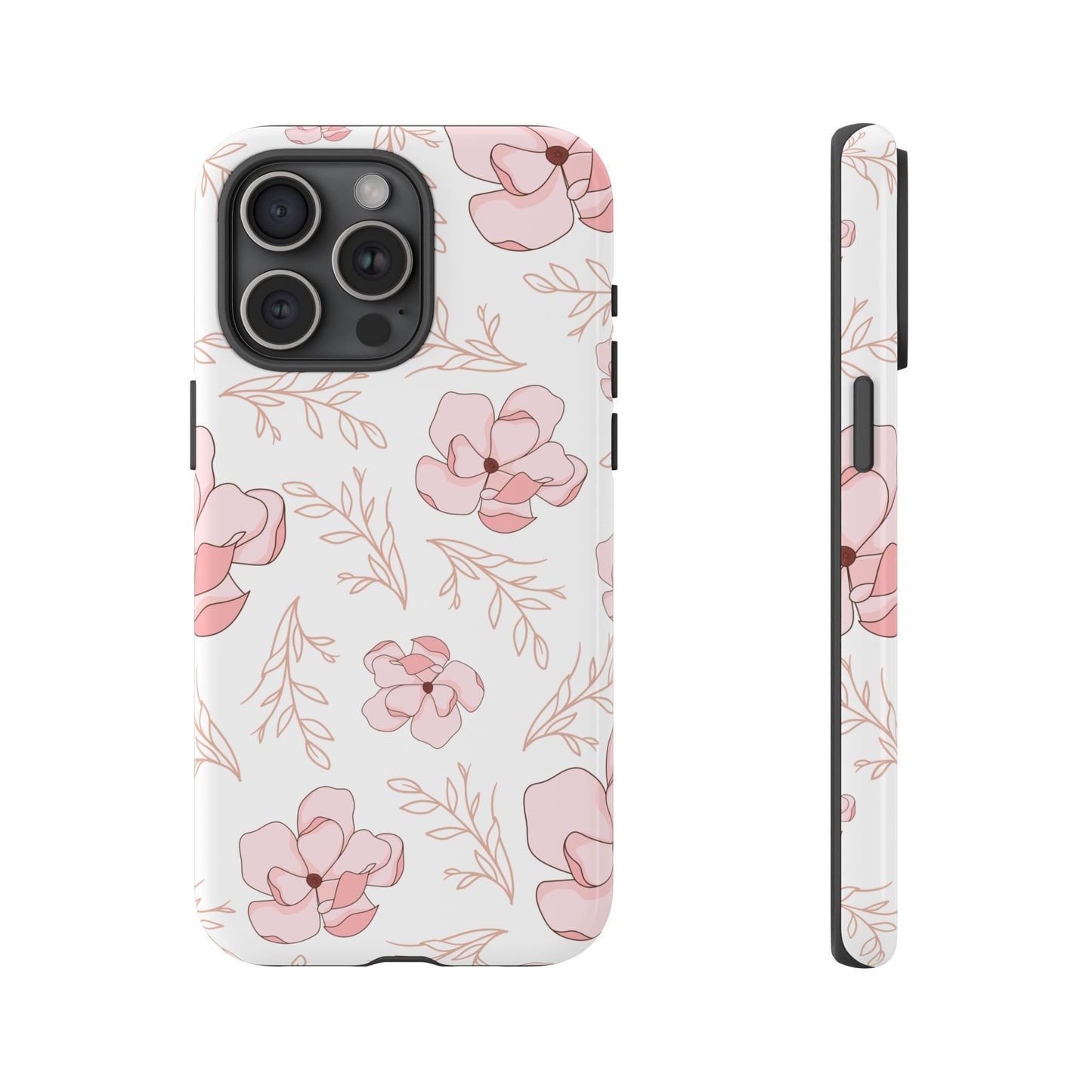 Pink Magnolia Bloom Tough Phone Case for iPhone