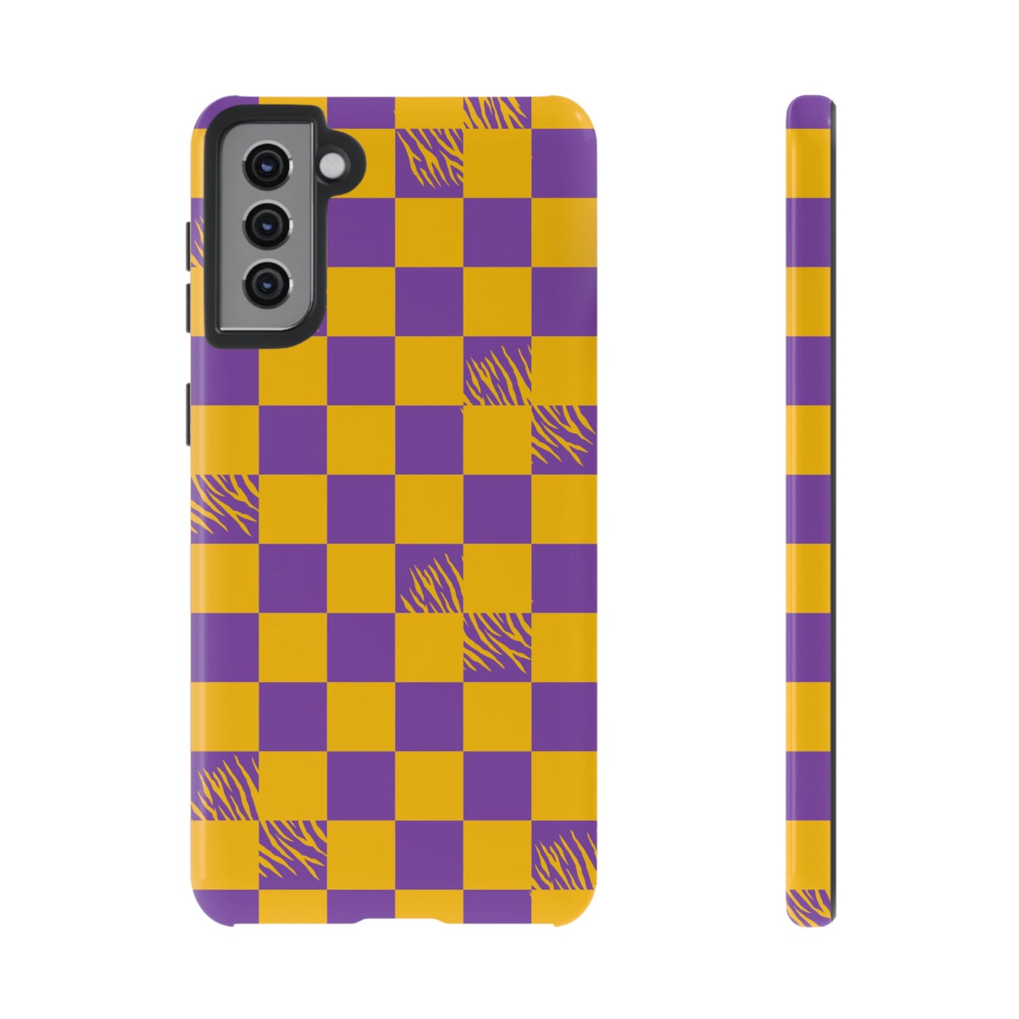 Bold Checkerboard Phone Case - Tough Cases for Samsung Smartphones