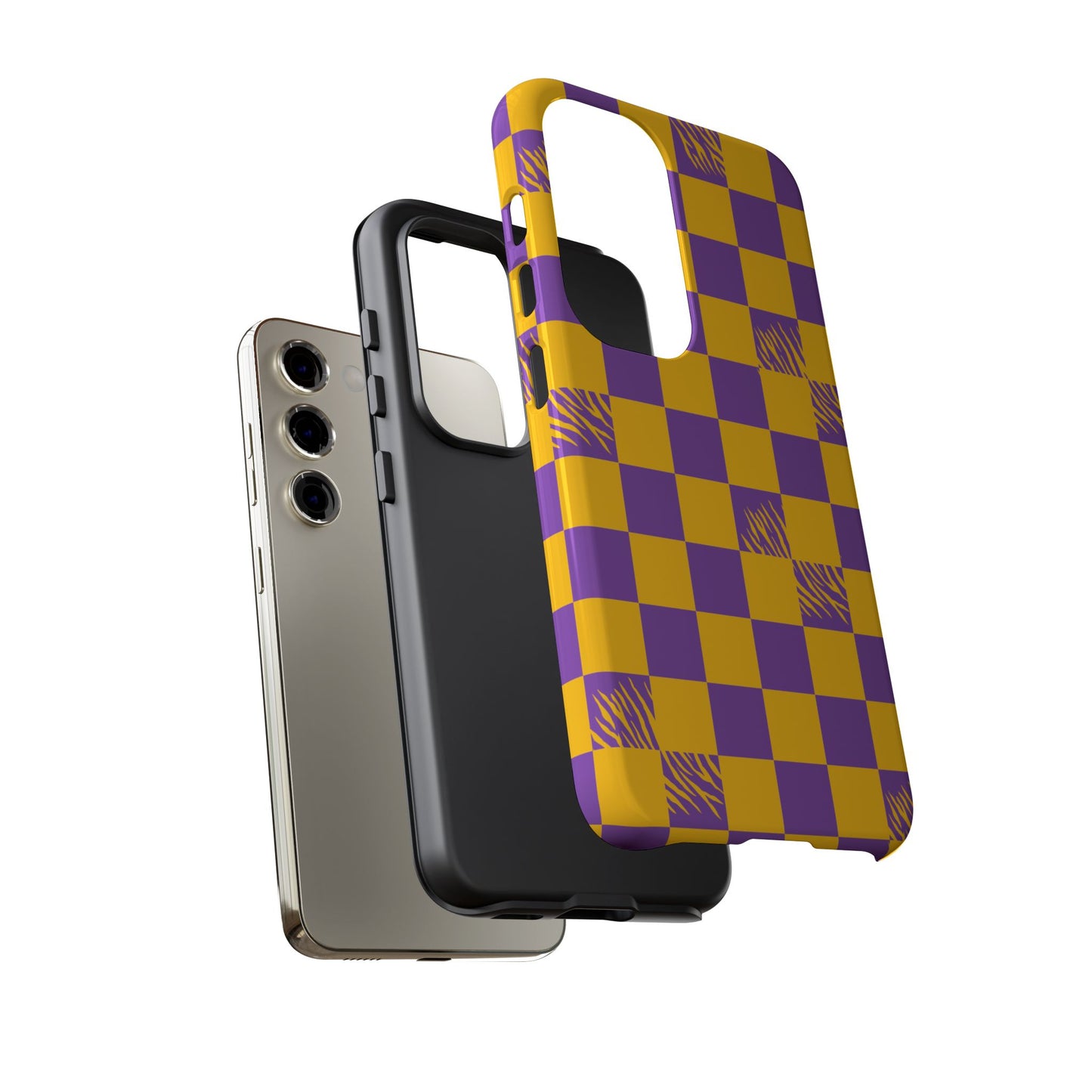Bold Checkerboard Phone Case - Tough Cases for Samsung Smartphones