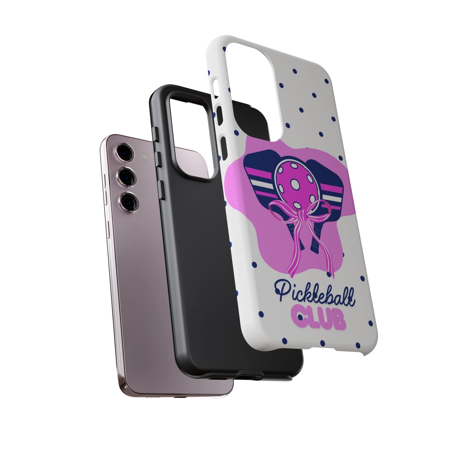 Pickleball Club Tough Phone Case for Samsung Smartphones
