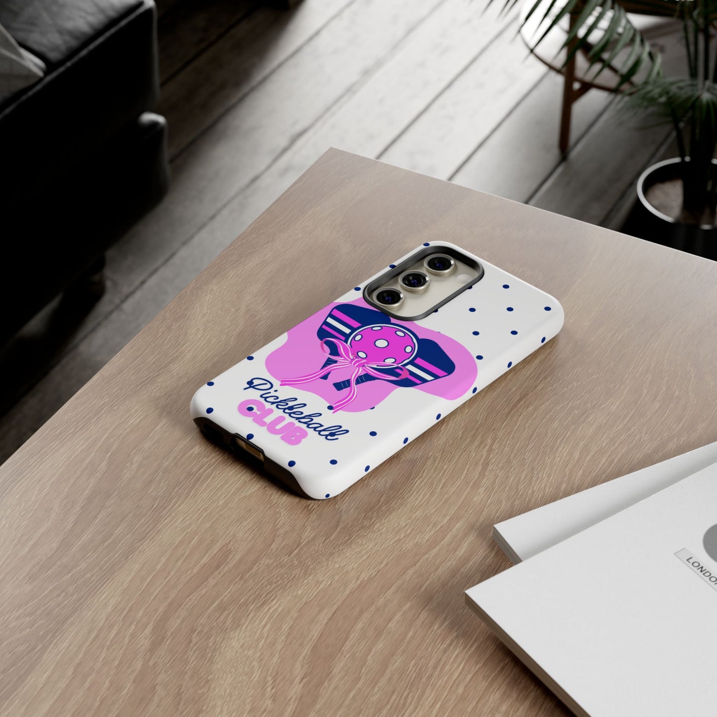Pickleball Club Tough Phone Case for Samsung Smartphones