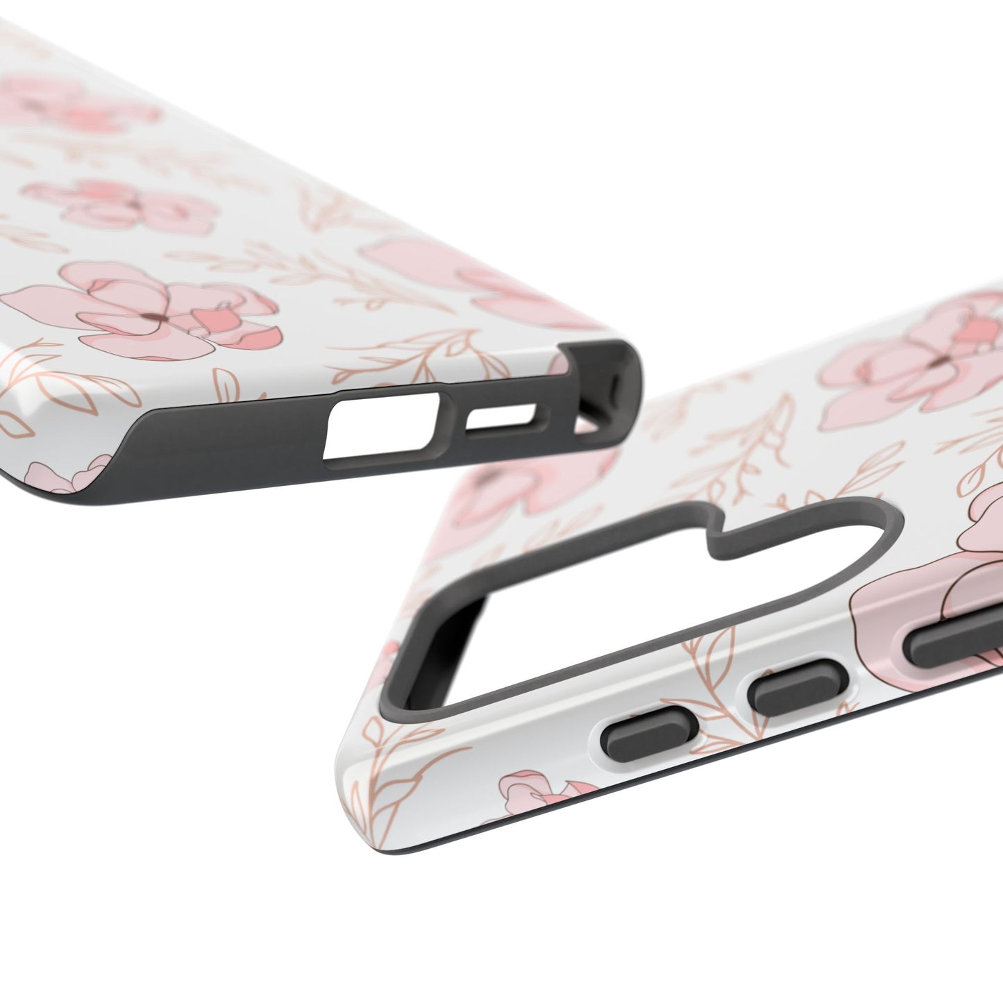 Pink Magnolia Bloom Tough Phone Case for Samsung Smartphone