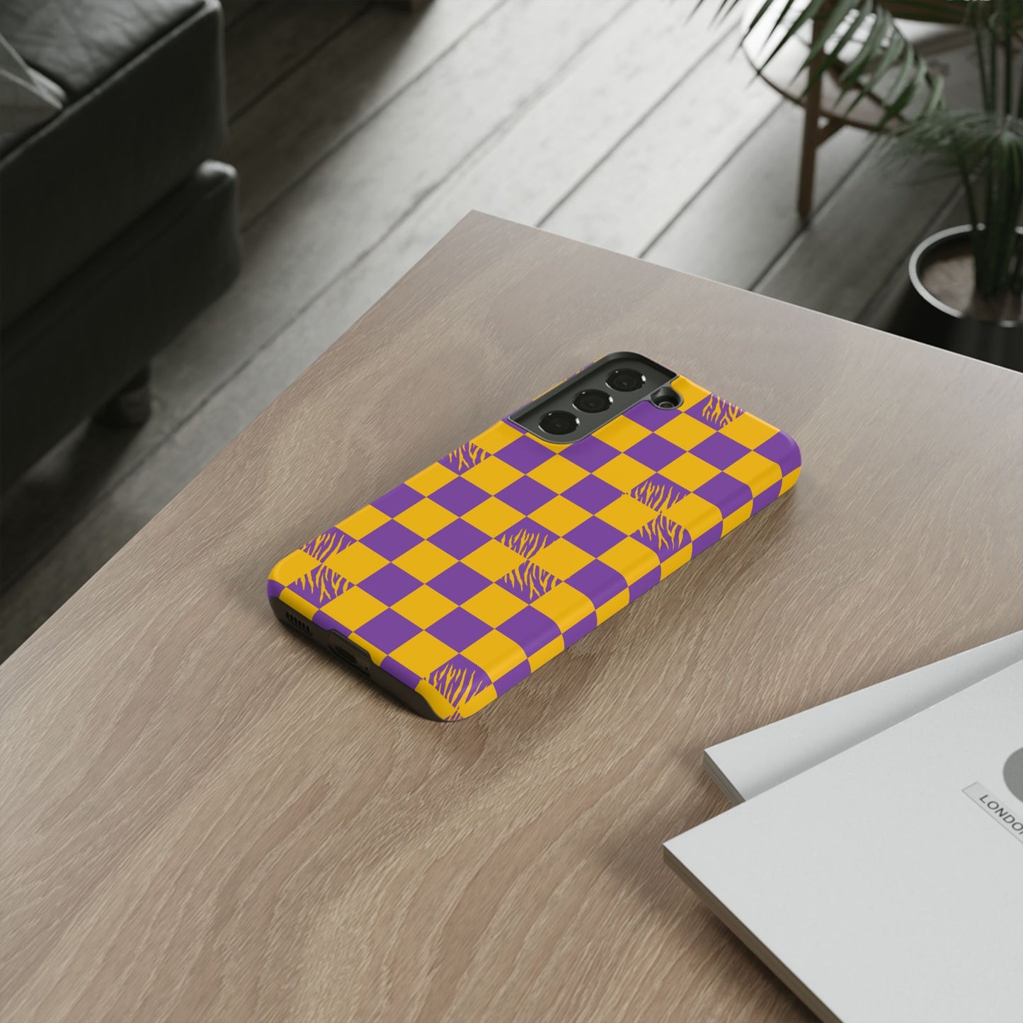 Bold Checkerboard Phone Case - Tough Cases for Samsung Smartphones