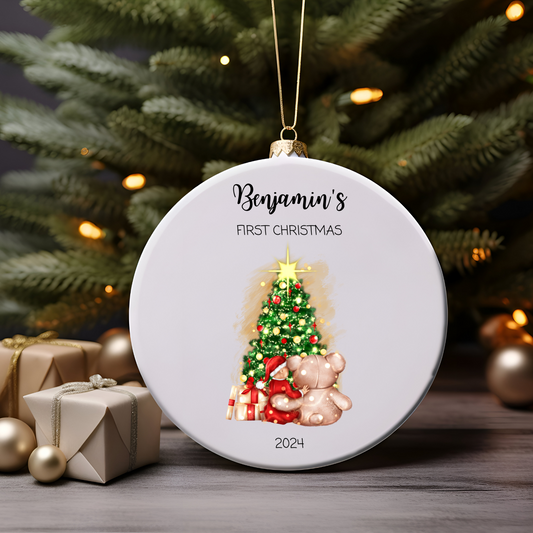 Custom Baby's First Christmas Ornament