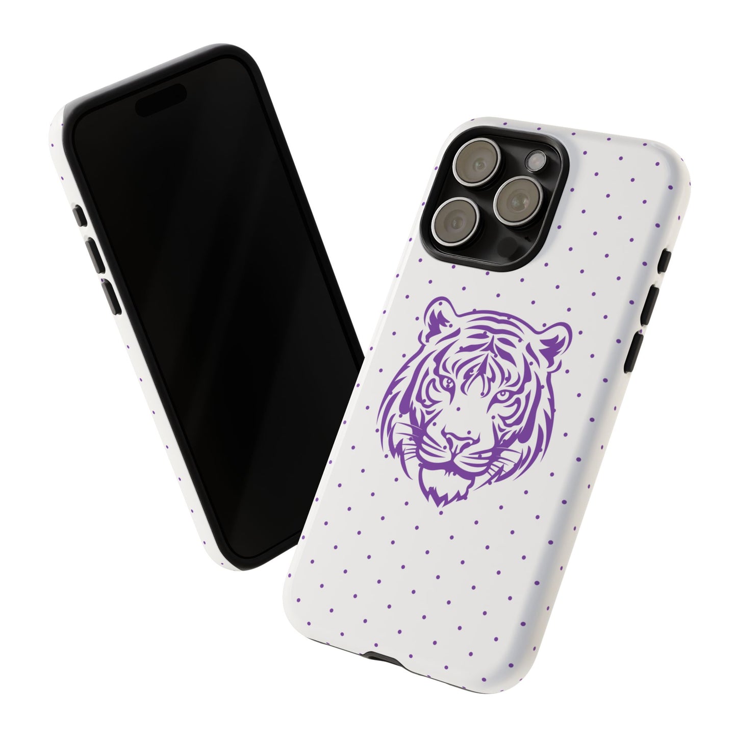 Polka Dot Tiger Tough Phone Case for iPhone