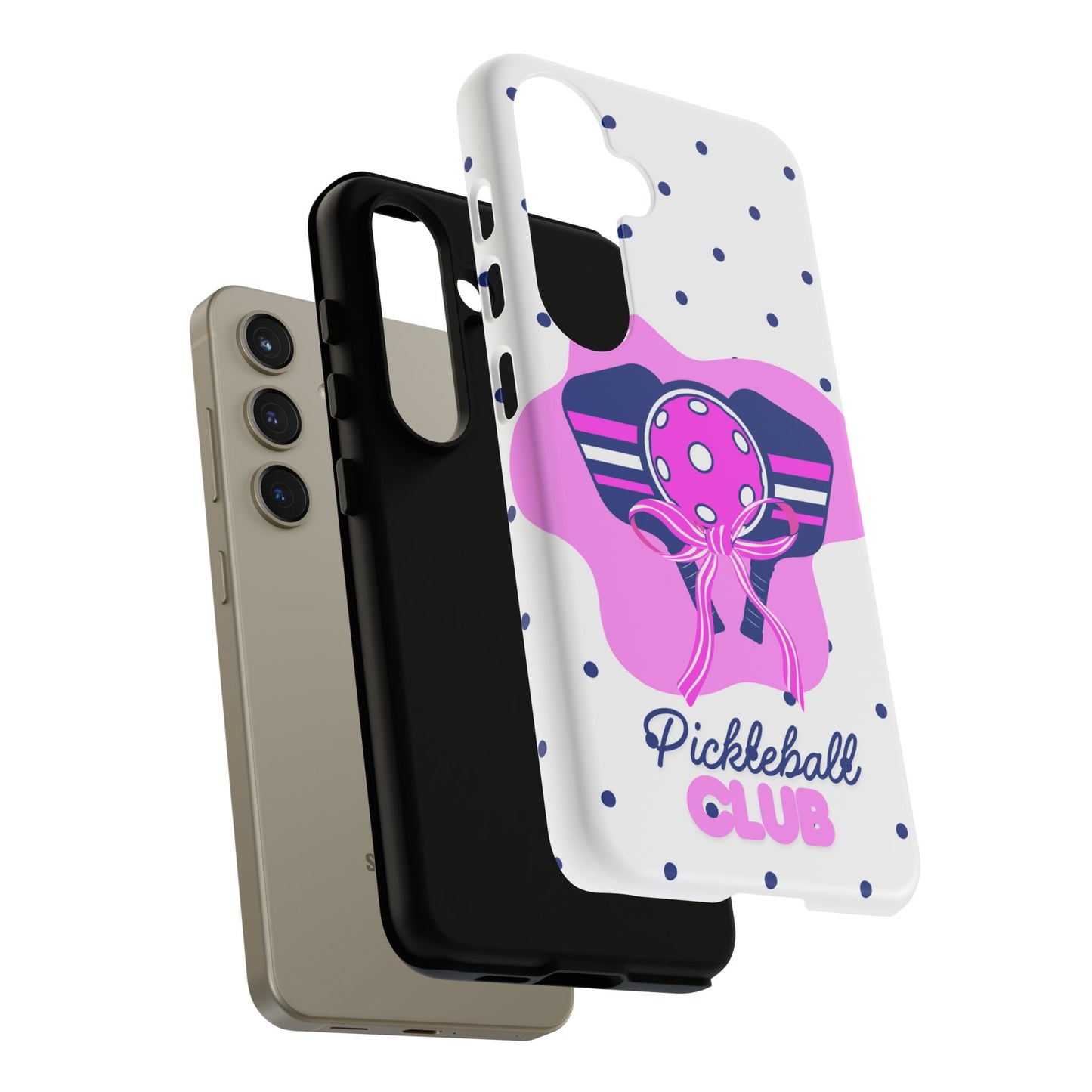 Pickleball Club Tough Phone Case for Samsung Smartphones