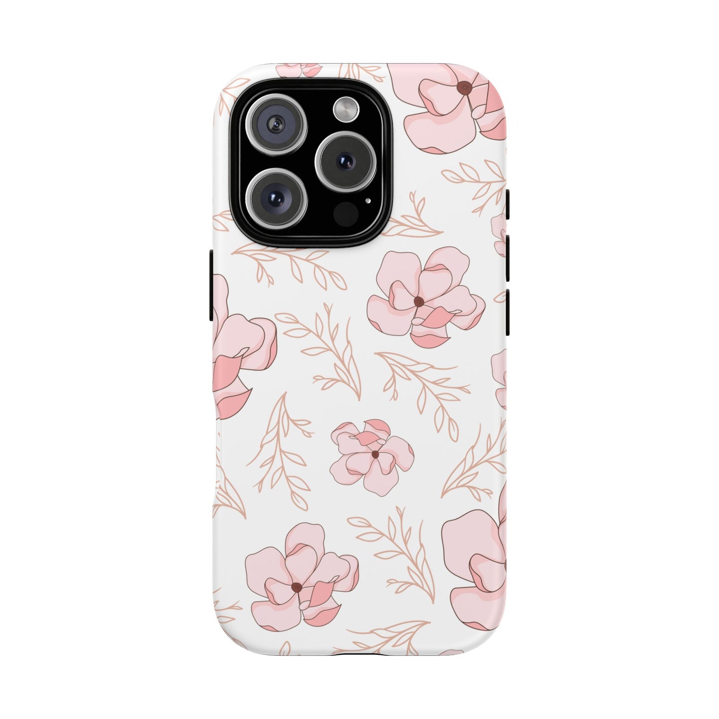 Pink Magnolia Bloom Tough Phone Case for iPhone