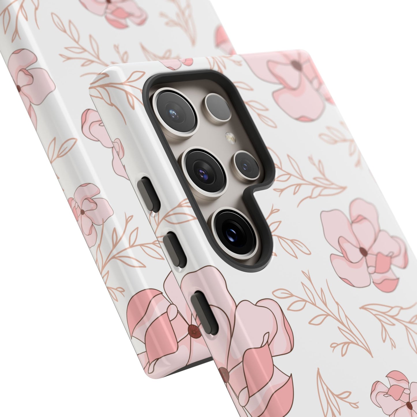 Pink Magnolia Bloom Tough Phone Case for Samsung Smartphone