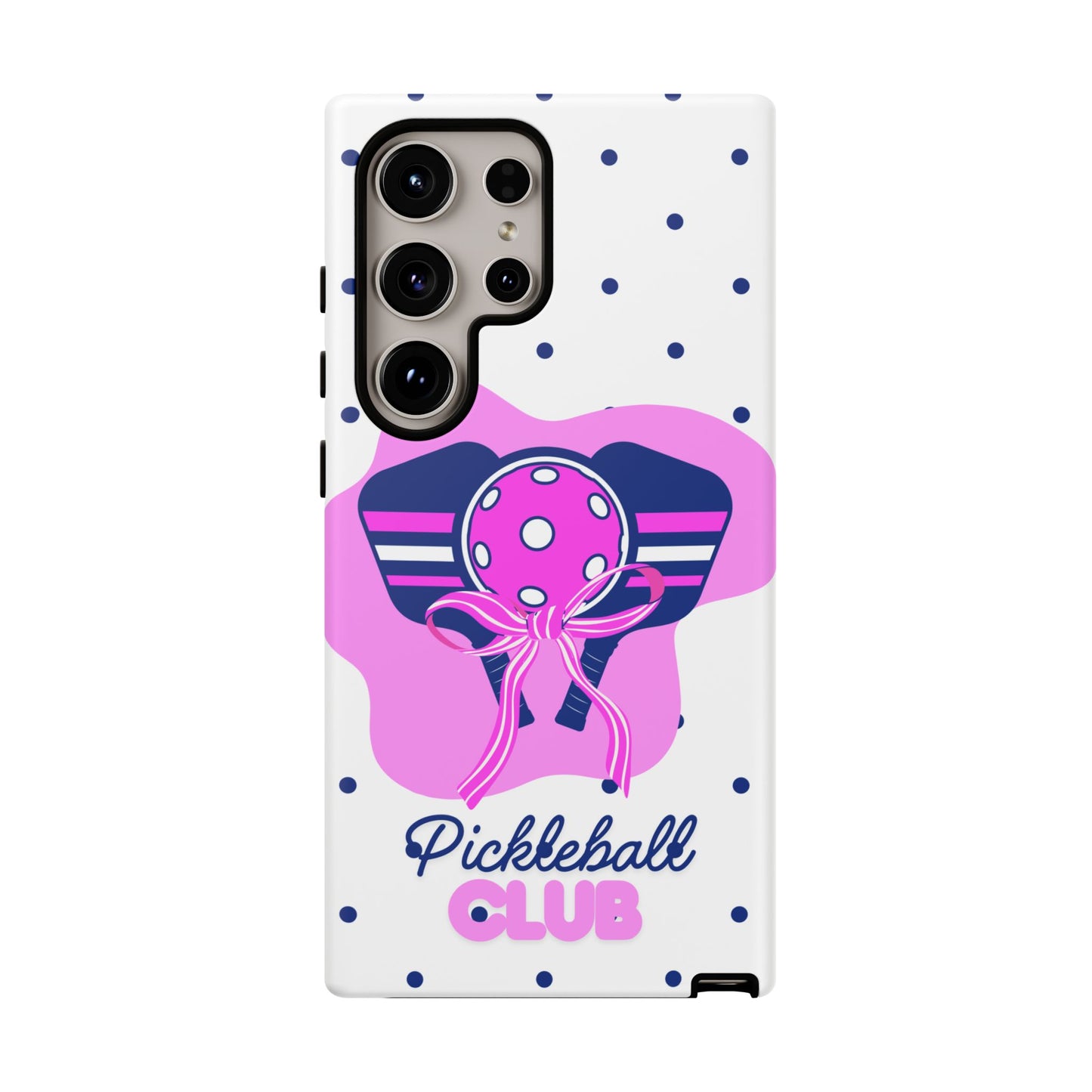 Pickleball Club Tough Phone Case for Samsung Smartphones