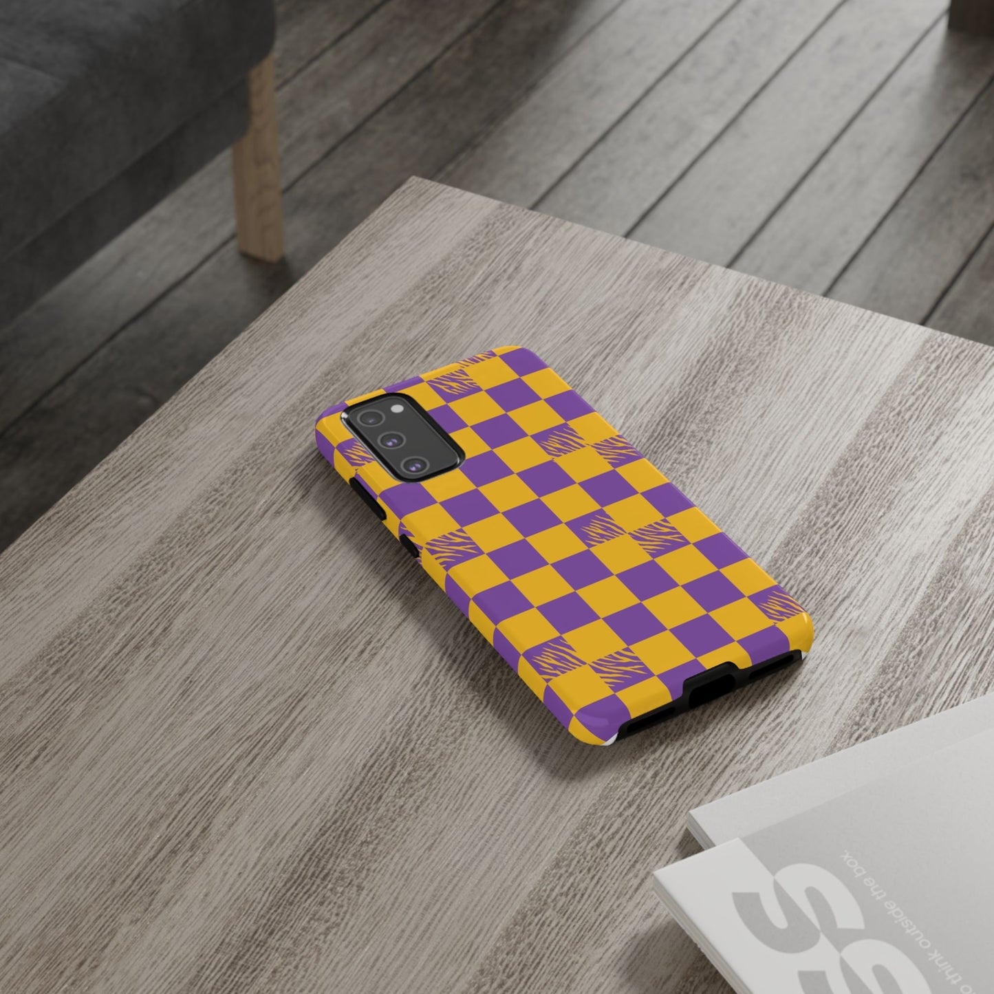 Bold Checkerboard Phone Case - Tough Cases for Samsung Smartphones