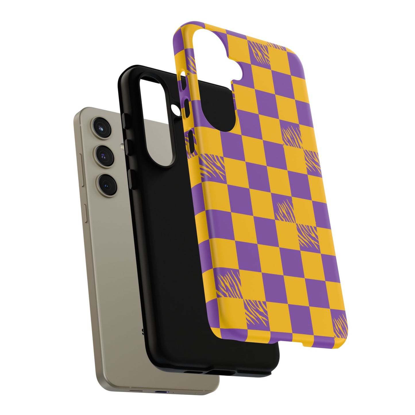 Bold Checkerboard Phone Case - Tough Cases for Samsung Smartphones