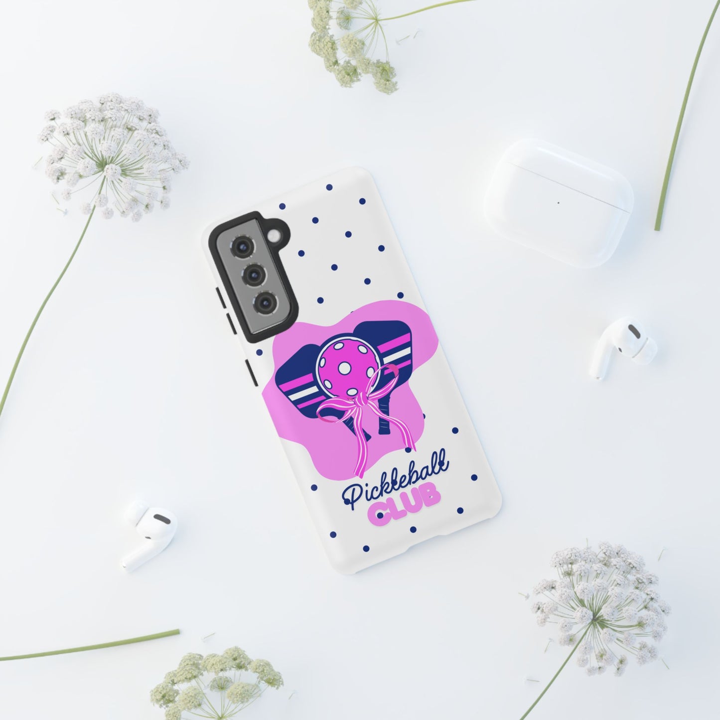 Pickleball Club Tough Phone Case for Samsung Smartphones