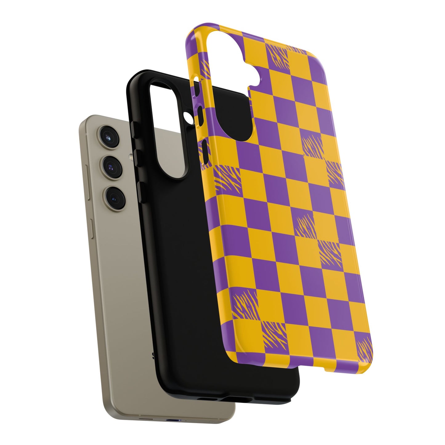 Bold Checkerboard Phone Case - Tough Cases for Samsung Smartphones