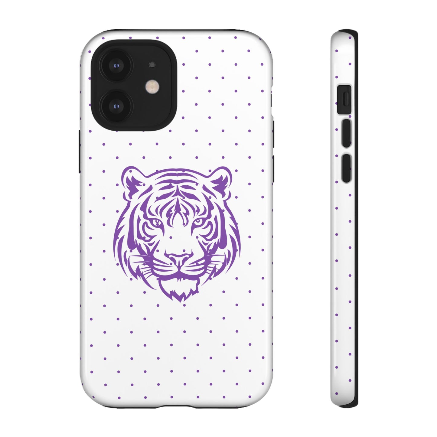 Polka Dot Tiger Tough Phone Case for iPhone