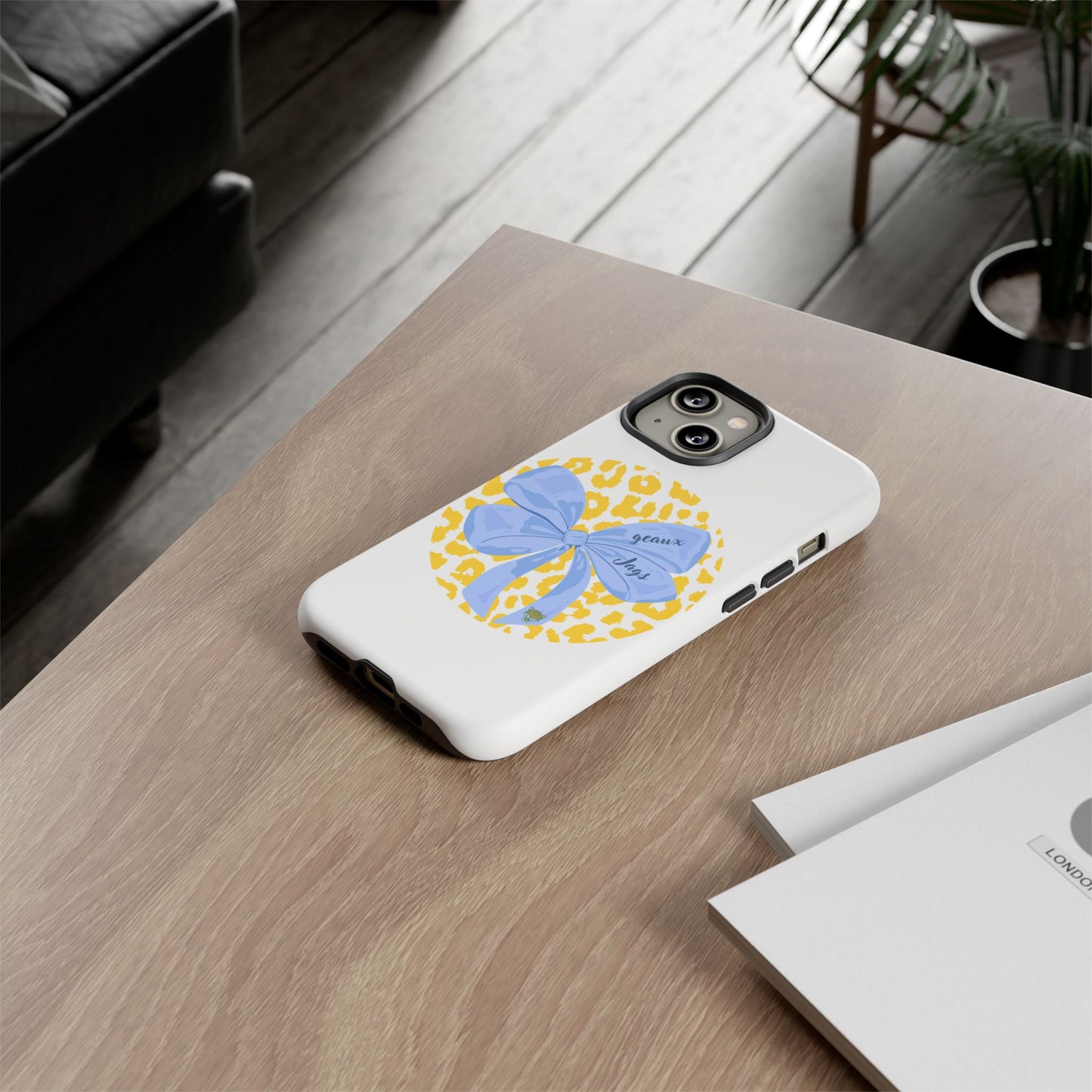 Geaux Jags Coquette Tough Phone Case for iPhone