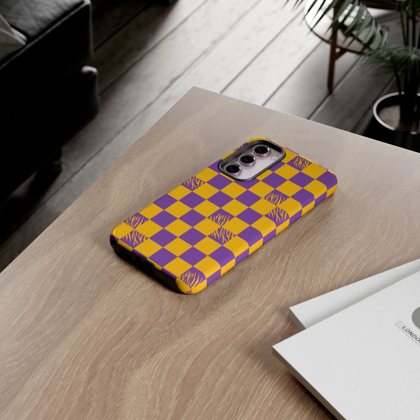 Bold Checkerboard Phone Case - Tough Cases for Samsung Smartphones