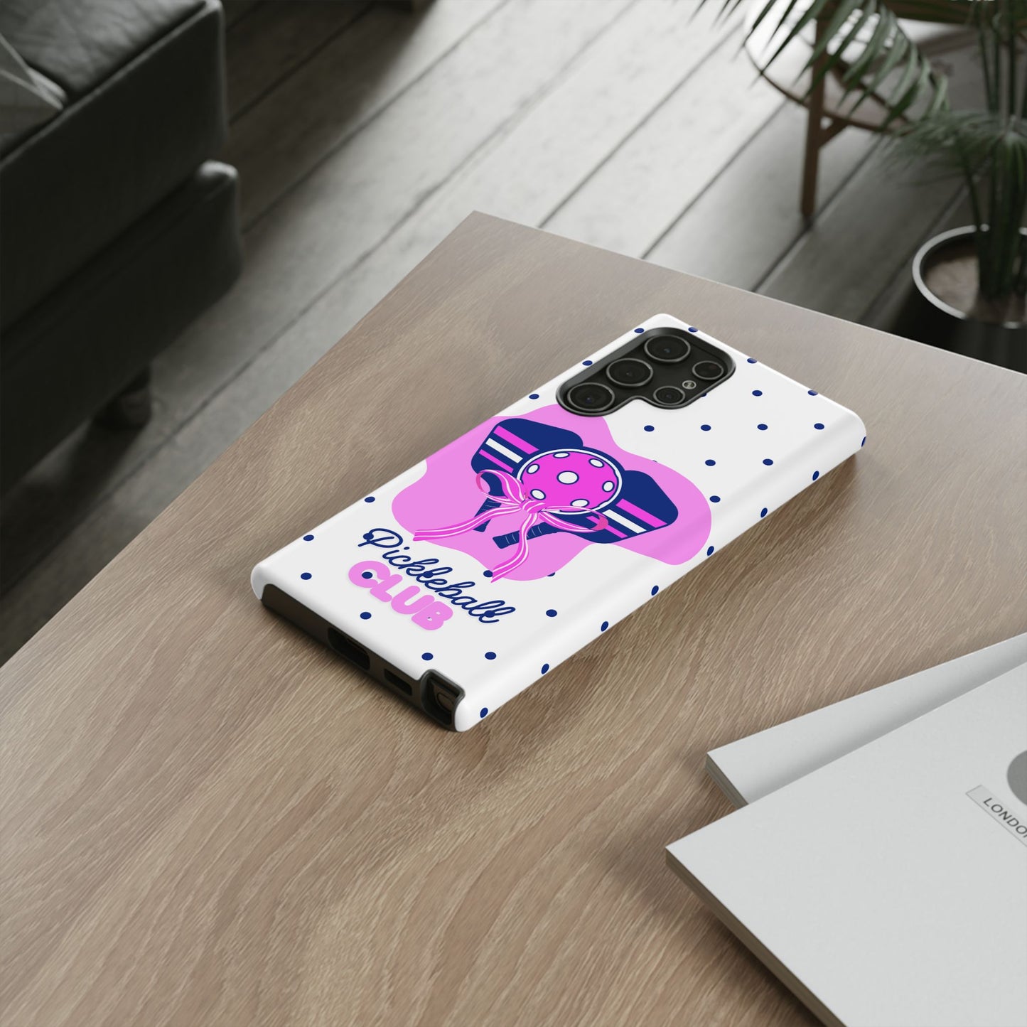 Pickleball Club Tough Phone Case for Samsung Smartphones