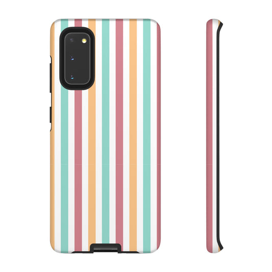 Muted Stripe Tough Phone Case for Samsung Smartphone