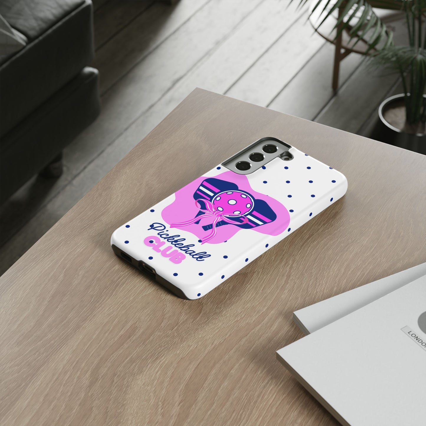 Pickleball Club Tough Phone Case for Samsung Smartphones