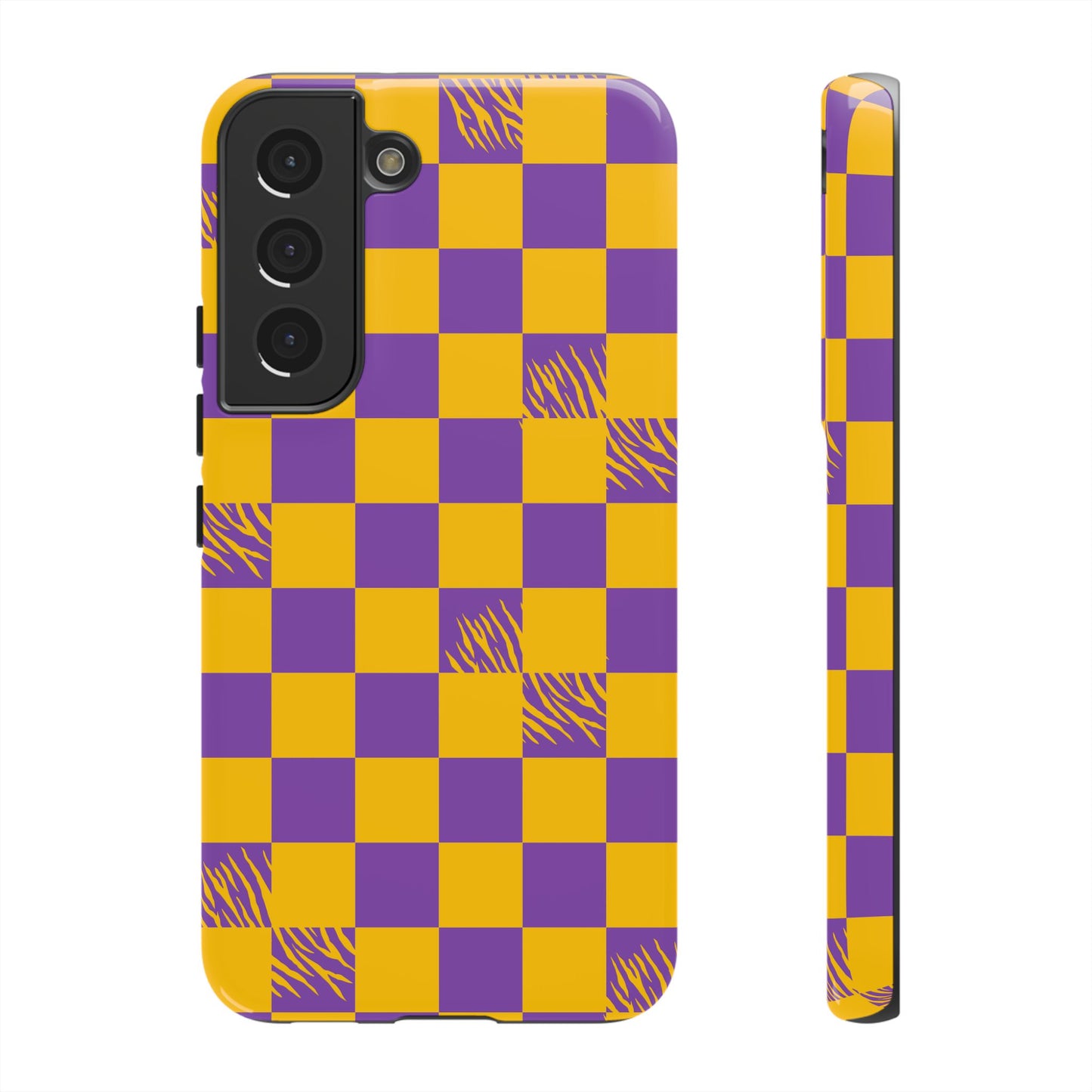 Bold Checkerboard Phone Case - Tough Cases for Samsung Smartphones