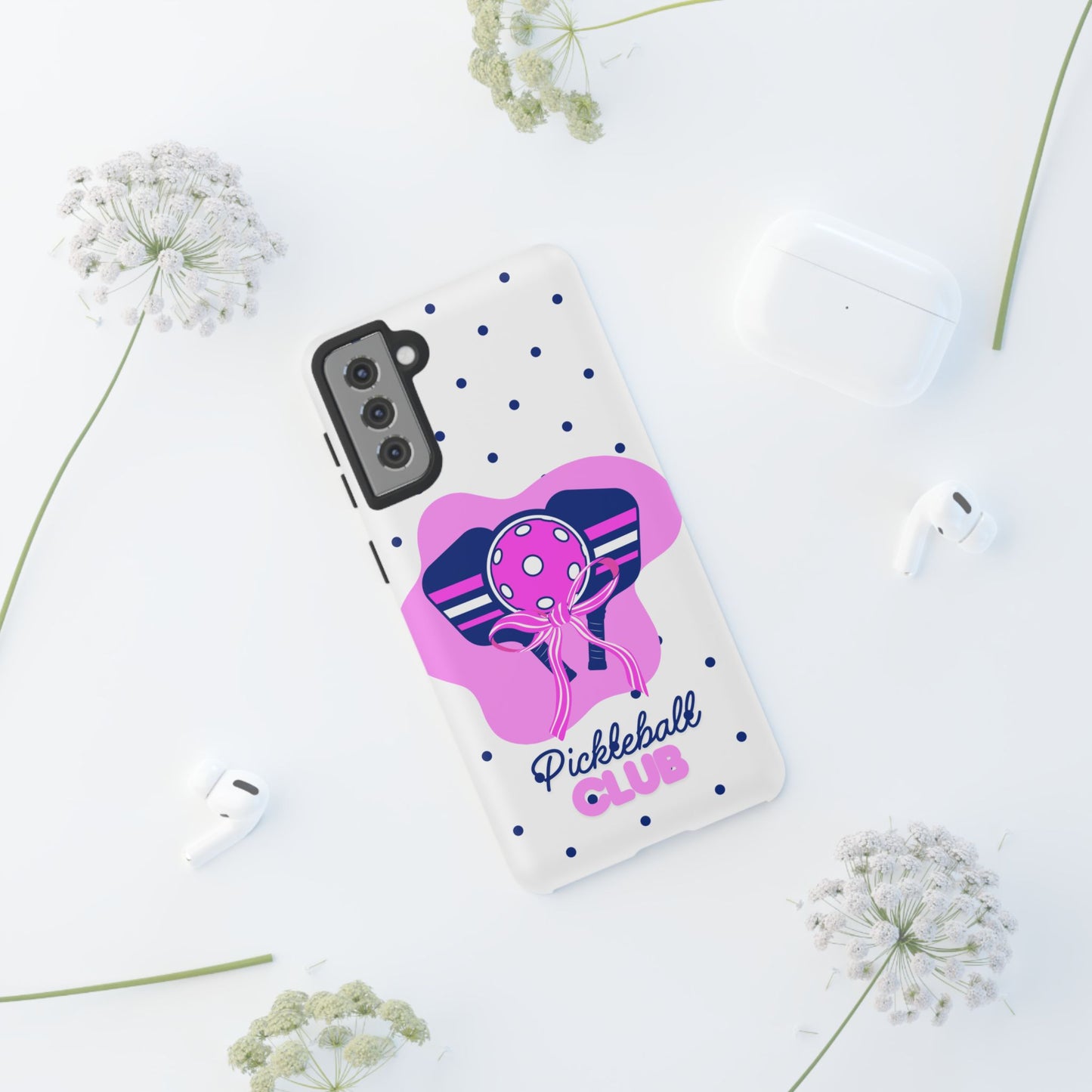 Pickleball Club Tough Phone Case for Samsung Smartphones