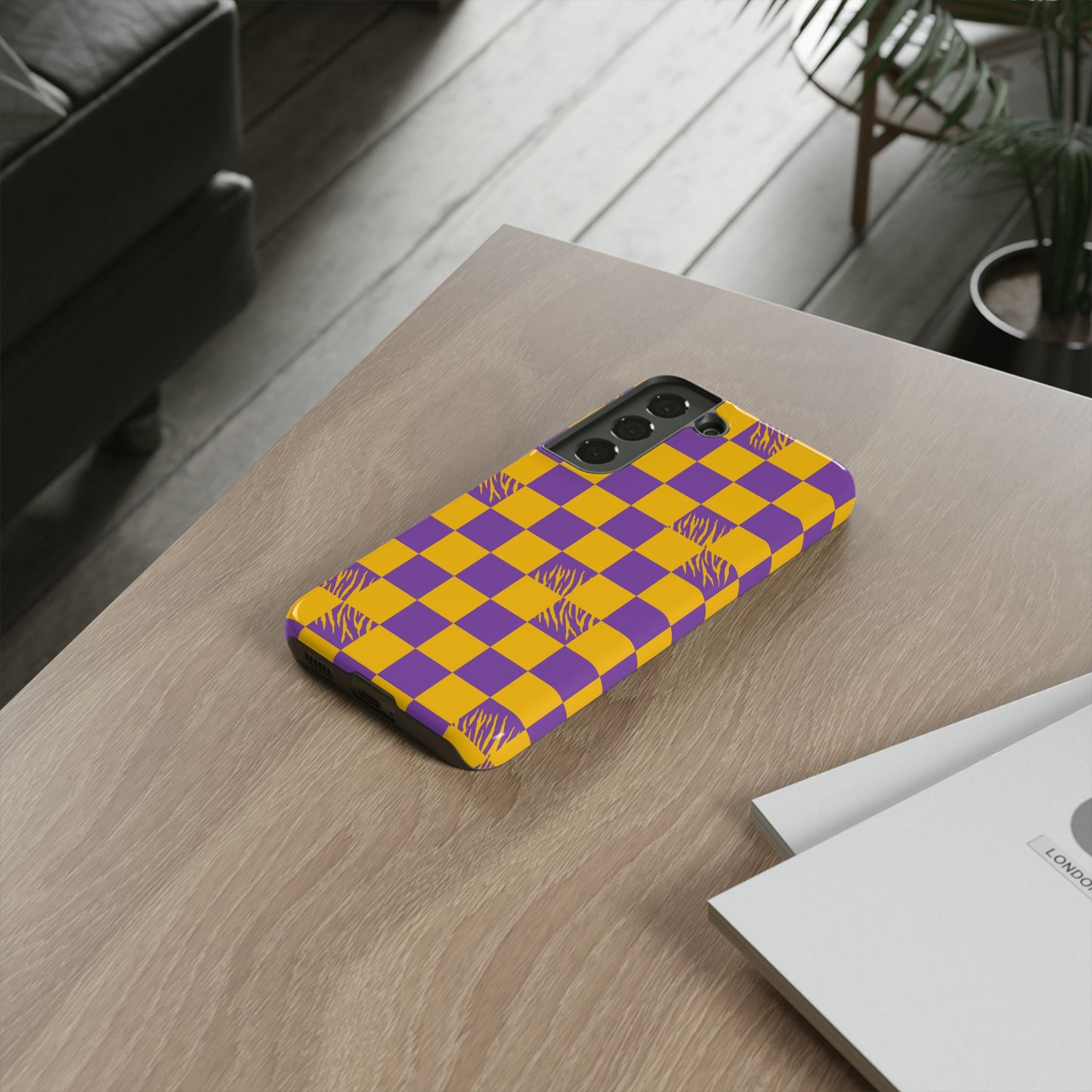 Bold Checkerboard Phone Case - Tough Cases for Samsung Smartphones
