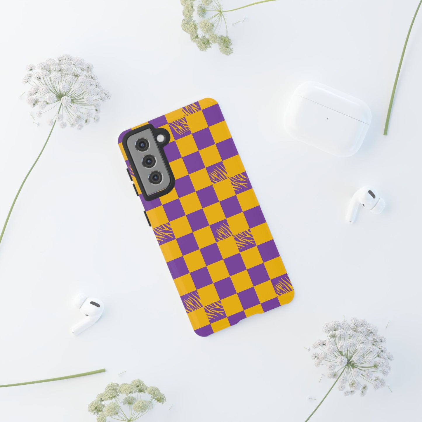 Bold Checkerboard Phone Case - Tough Cases for Samsung Smartphones