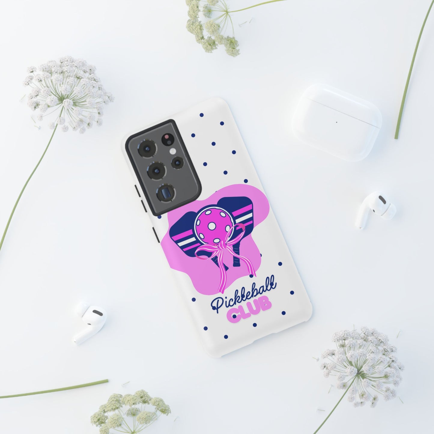 Pickleball Club Tough Phone Case for Samsung Smartphones