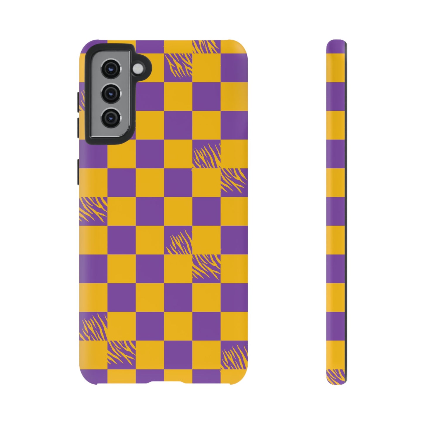 Bold Checkerboard Phone Case - Tough Cases for Samsung Smartphones