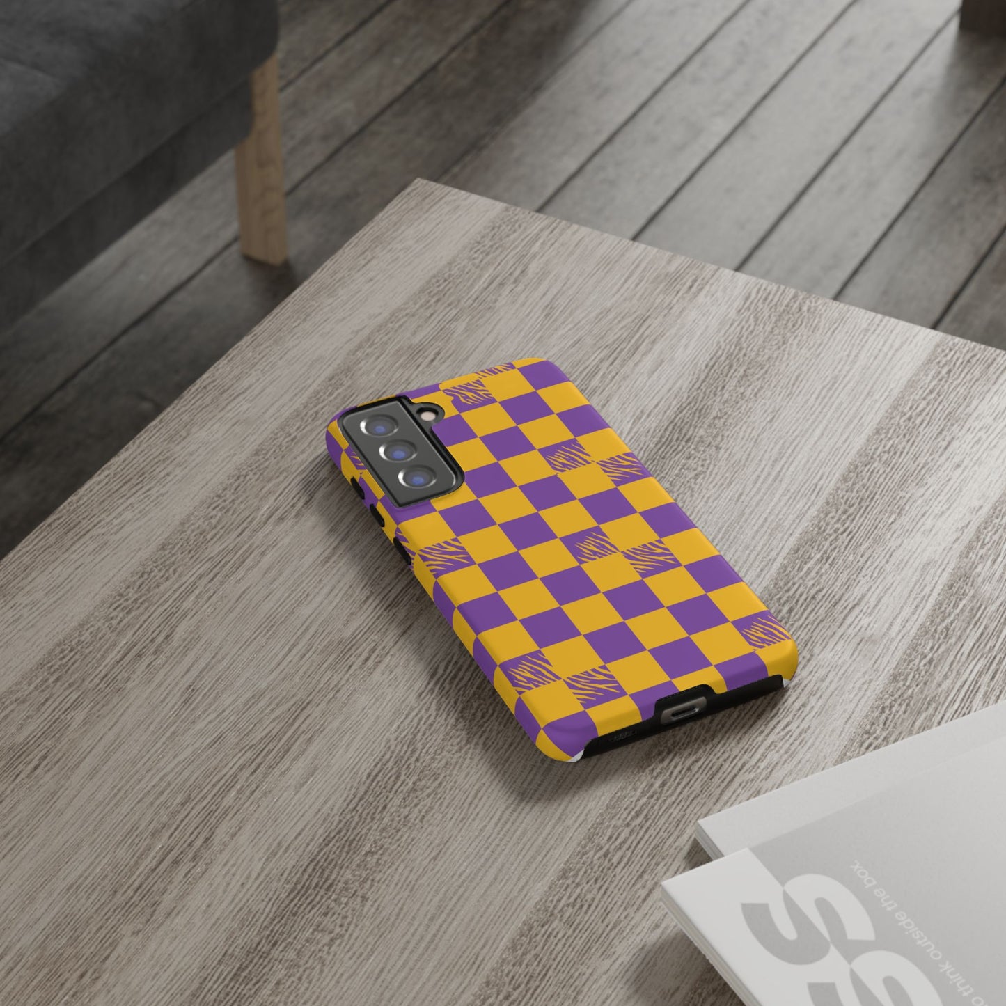 Bold Checkerboard Phone Case - Tough Cases for Samsung Smartphones