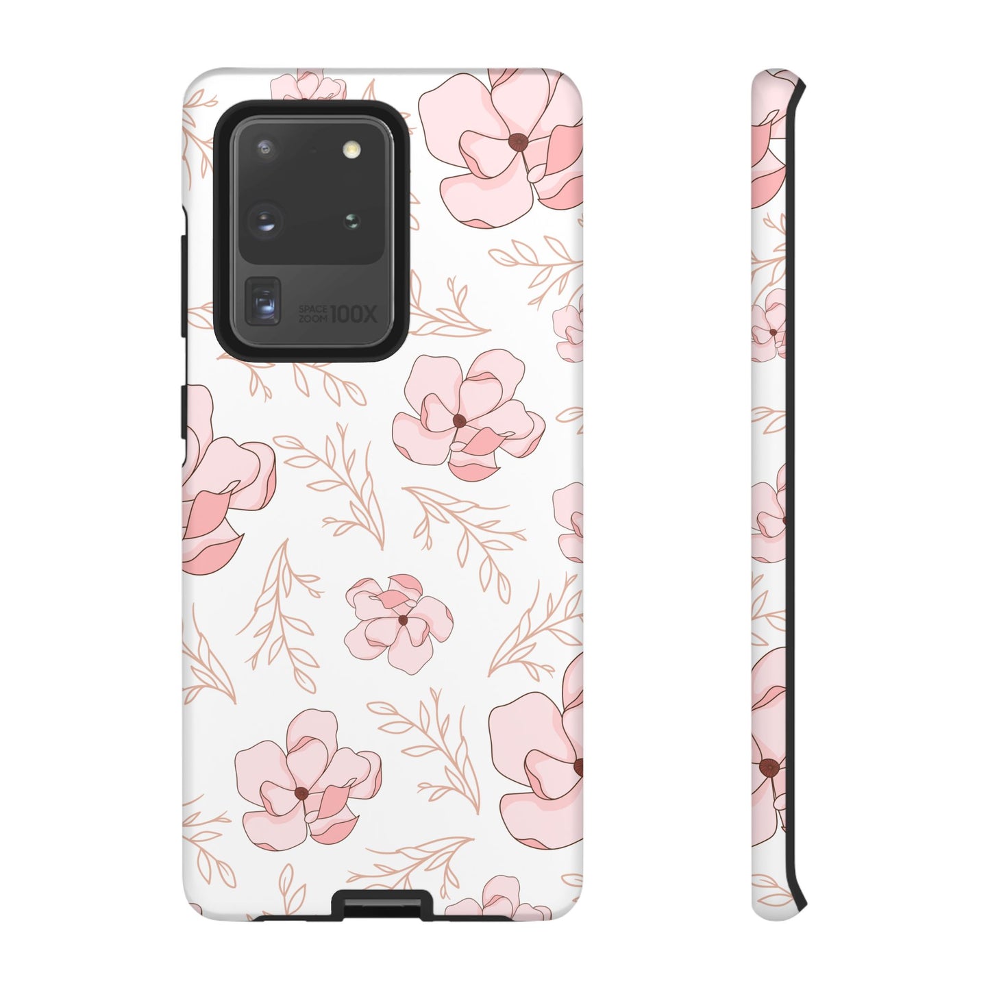Pink Magnolia Bloom Tough Phone Case for Samsung Smartphone