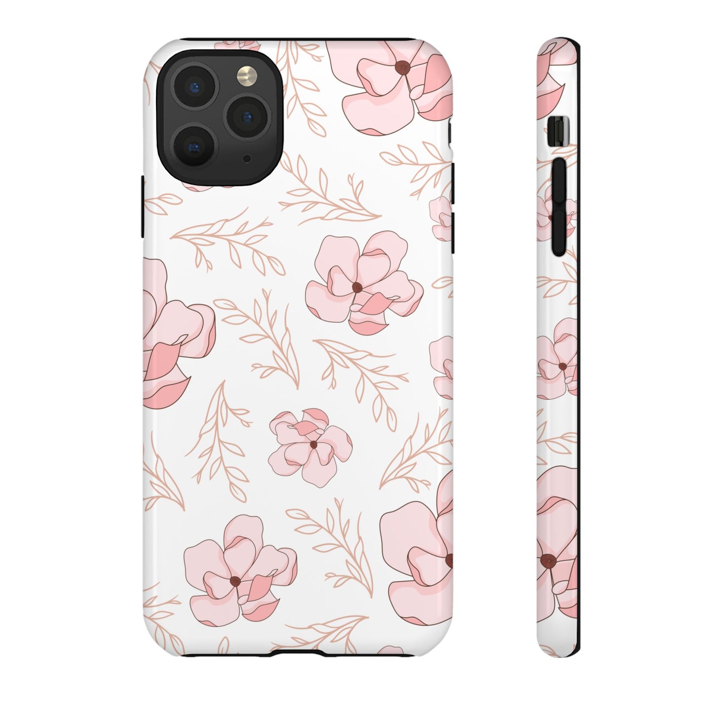 Pink Magnolia Bloom Tough Phone Case for iPhone