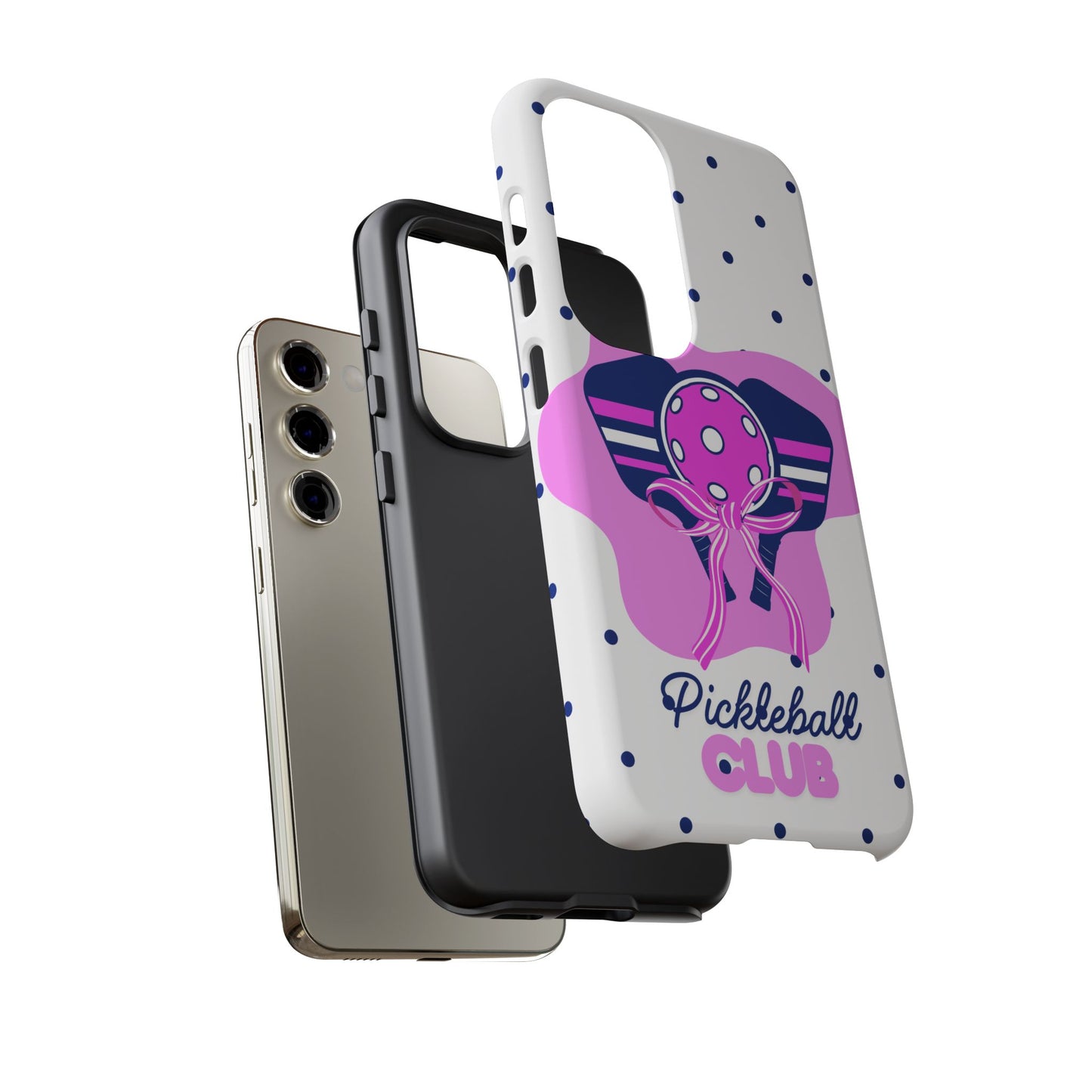 Pickleball Club Tough Phone Case for Samsung Smartphones