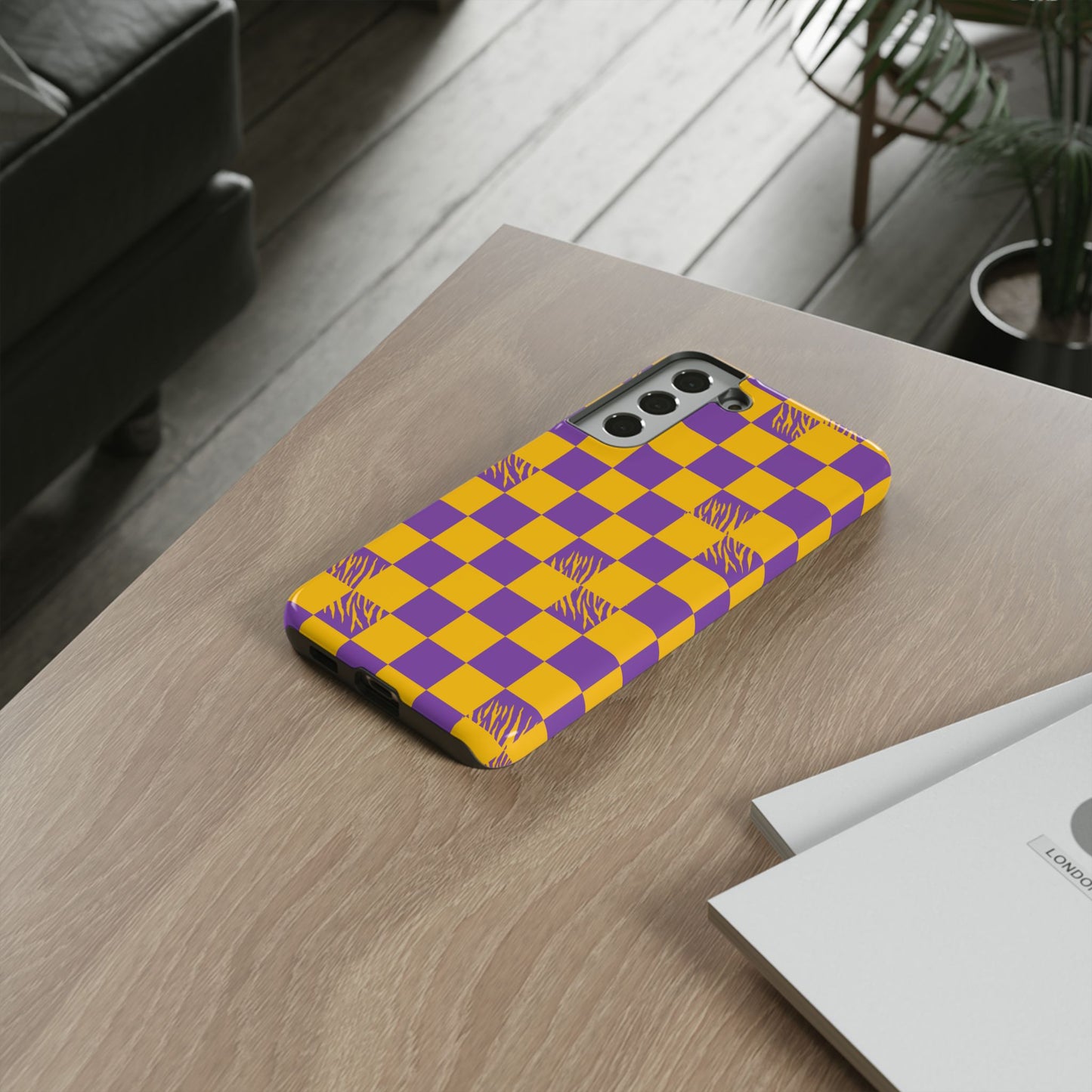 Bold Checkerboard Phone Case - Tough Cases for Samsung Smartphones
