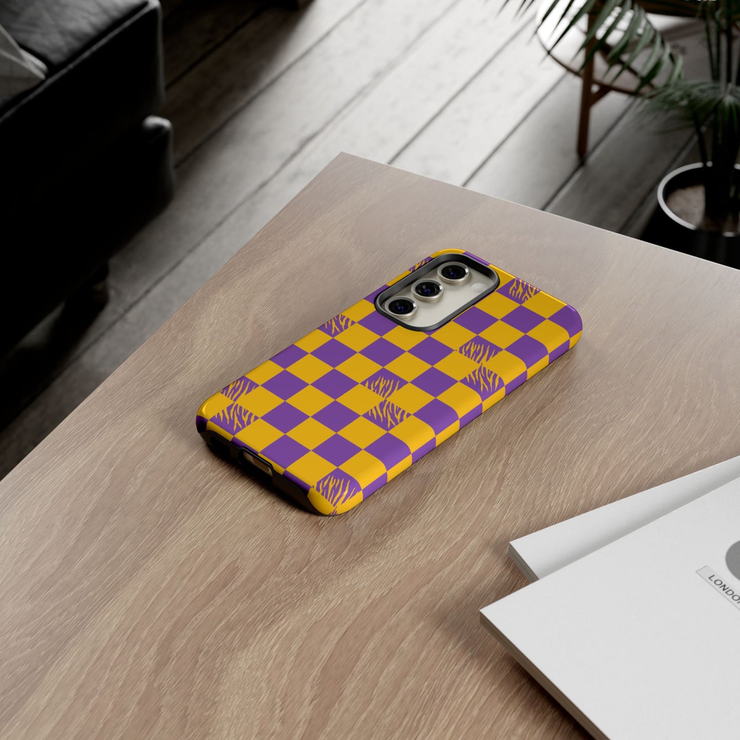 Bold Checkerboard Phone Case - Tough Cases for Samsung Smartphones