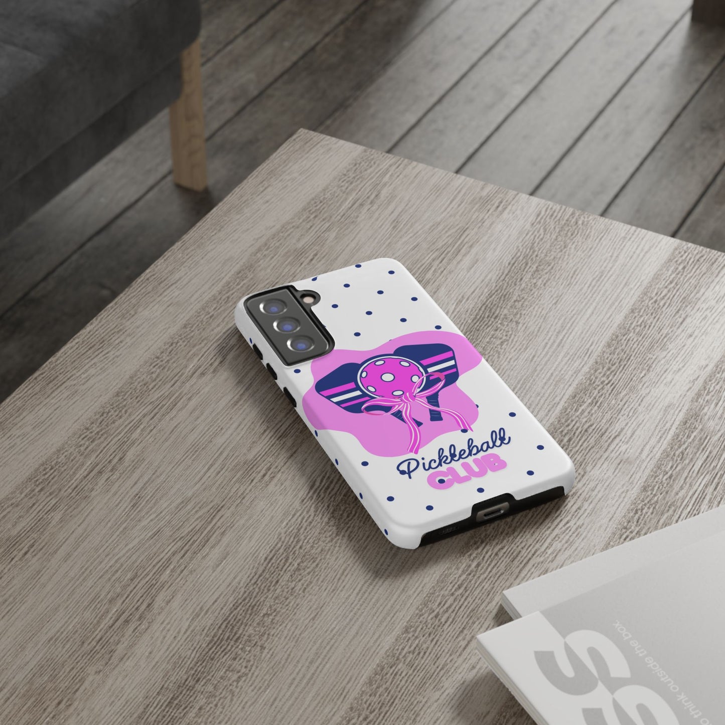 Pickleball Club Tough Phone Case for Samsung Smartphones