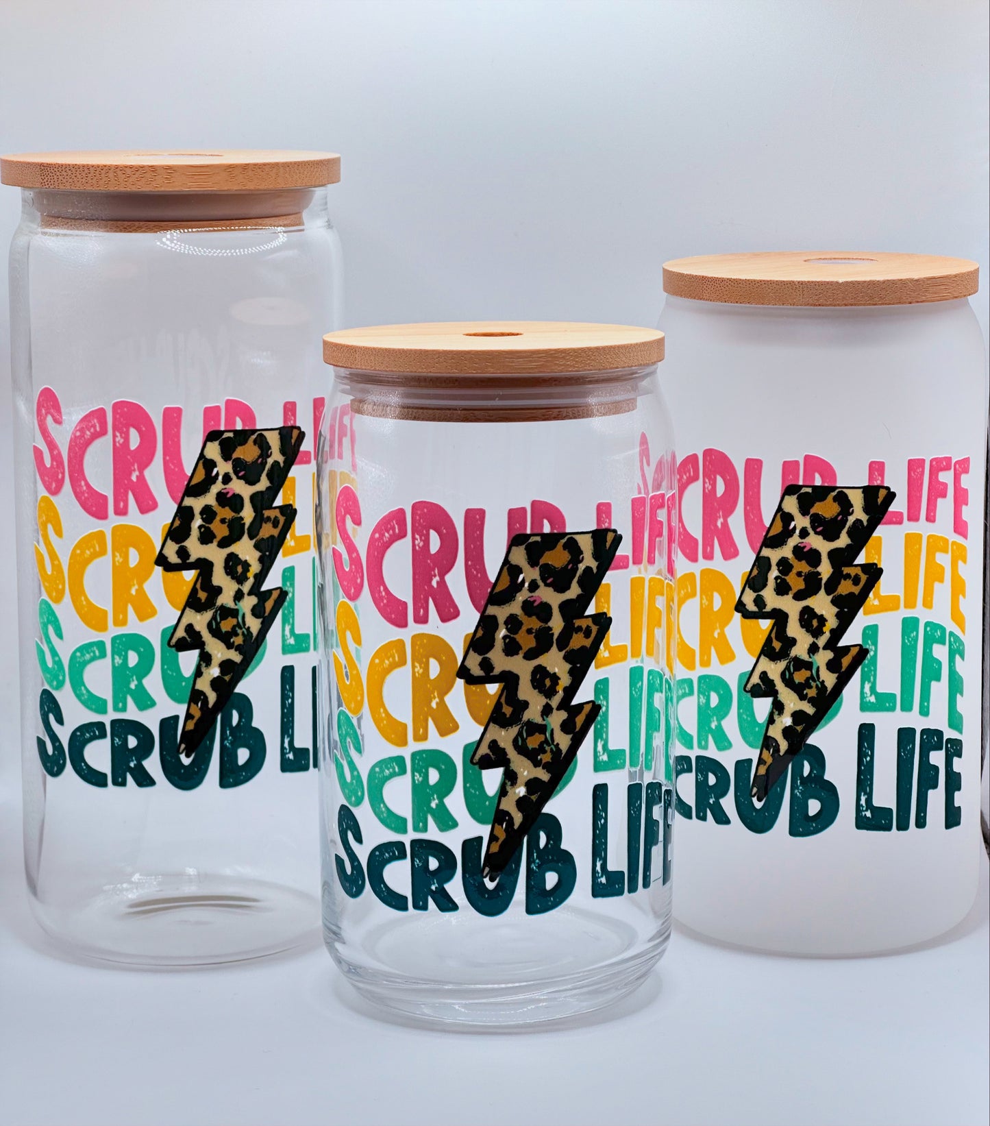 Scrub Life Libbey Glass Can