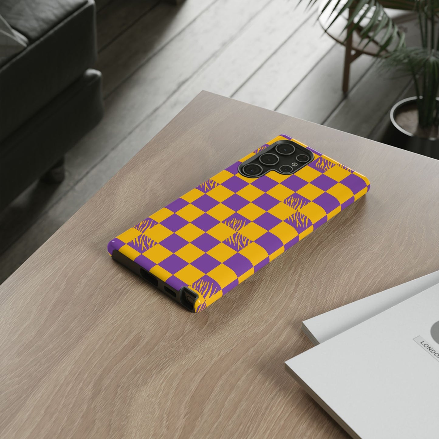 Bold Checkerboard Phone Case - Tough Cases for Samsung Smartphones