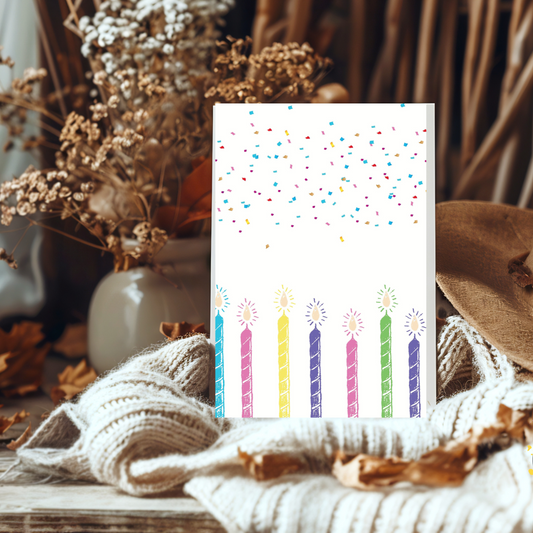 Confetti Candles Birthday Card