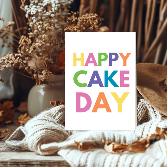 Happy Cake Day Birthday Card